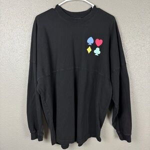 Wild Card Spirit Jersey Long Sleeve Shirt Women’s Medium Casino Las Vegas Cards